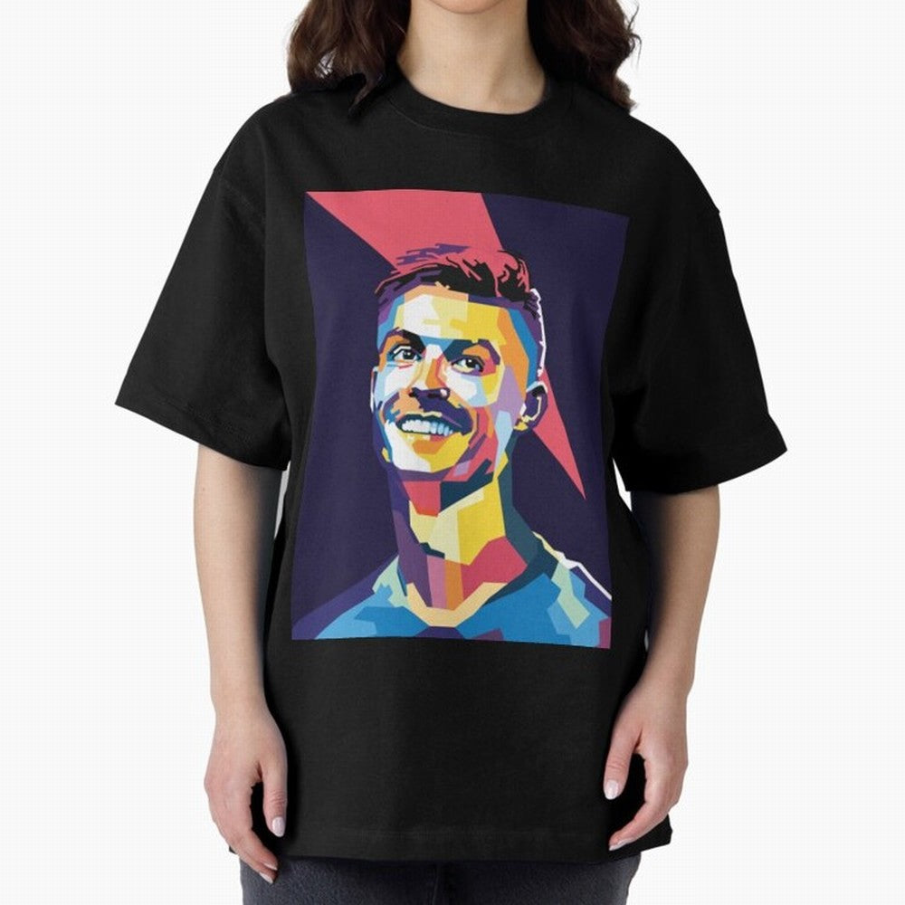 Cristiano Ronaldo Cristiano Ronaldo Oversized T-Shirt Fuel Your Fan Pride for Global Football Passion for FIFA World Cup 2026 USA Canada Mexico, Made for Haaland, Portugal, Fan Favorite Moments, National Team Passion, Big Match Drama and Soccer