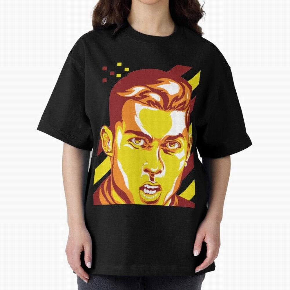 Cristiano Ronaldo Cristiano Ronaldo Oversized T-Shirt Bring Retro Soccer Energy to the FIFA World Cup 2026 Group Stage Journey through Haaland and Mbappe Highlights, England and Germany Pride, Championship Spirit, Famous Goals, Roaring Crowds and