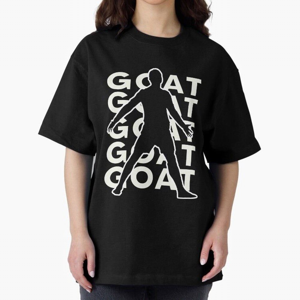 Cristiano Ronaldo the goat CR7 Oversized T-Shirt Honor Match Day Hype around FIFA World Cup 2026 Group Stage, Haaland, France and Portugal, Fan Favorite Moments, National Team Passion, Big Match Drama and Soccer History; Ideal for Football Dads,