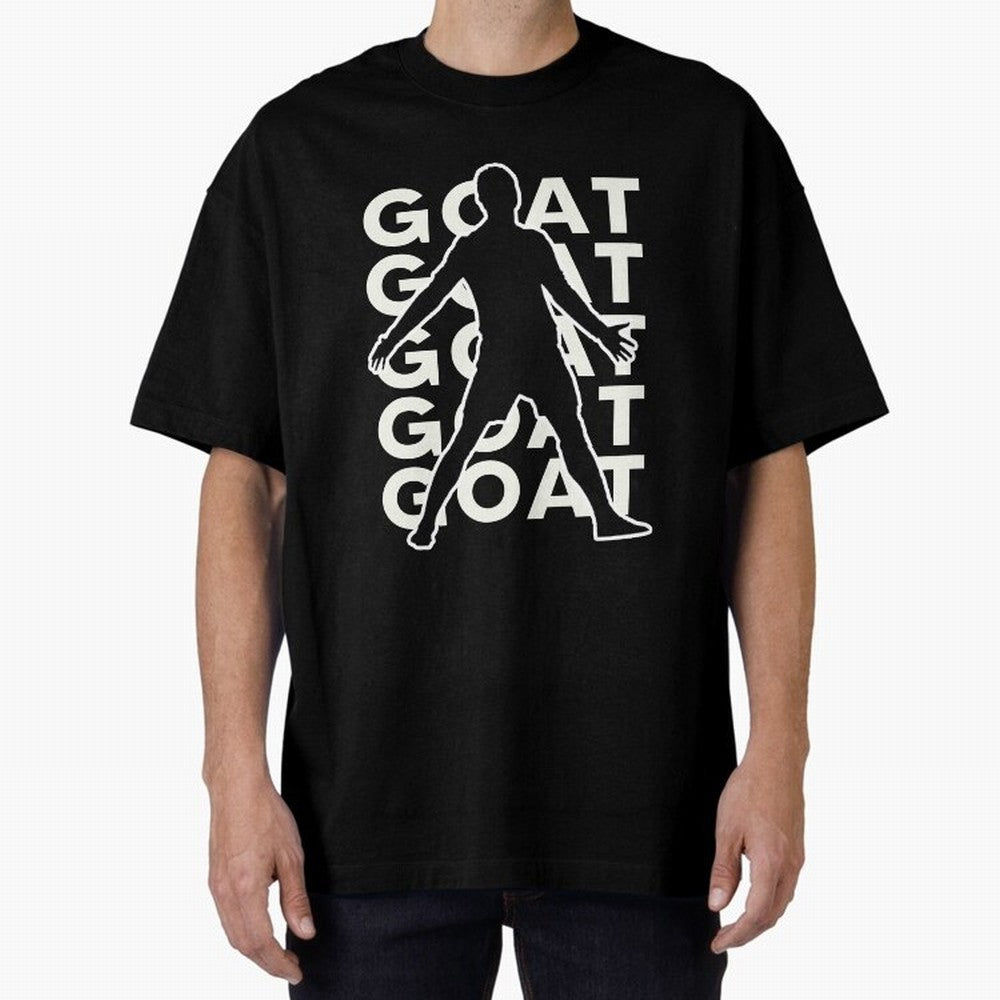 Cristiano Ronaldo the goat CR7 Oversized T-Shirt Honor Match Day Hype around FIFA World Cup 2026 Group Stage, Haaland, France and Portugal, Fan Favorite Moments, National Team Passion, Big Match Drama and Soccer History; Ideal for Football Dads,