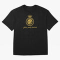 Al-Nassr Football Club - Oversized T-Shirt Bring Global Tournament Vibes to Global Football Passion for FIFA World Cup 2026 Group Stage, Celebrating Messi and Cristiano Ronaldo, Portugal, Football Festival Excitement, Trophy Ambitions, Country
