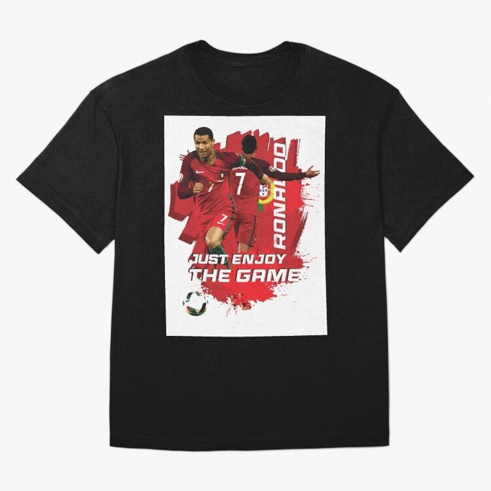 Cristiano Ronaldo Oversized T-Shirt Show Match Day Excitement for FIFA World Cup 2026 Group Stage Spirit, Connected to Brazil, CR7, Classic Soccer Heritage, Championship Pressure, Fan Loyalty and International Pride; Built for Supporters Chasing