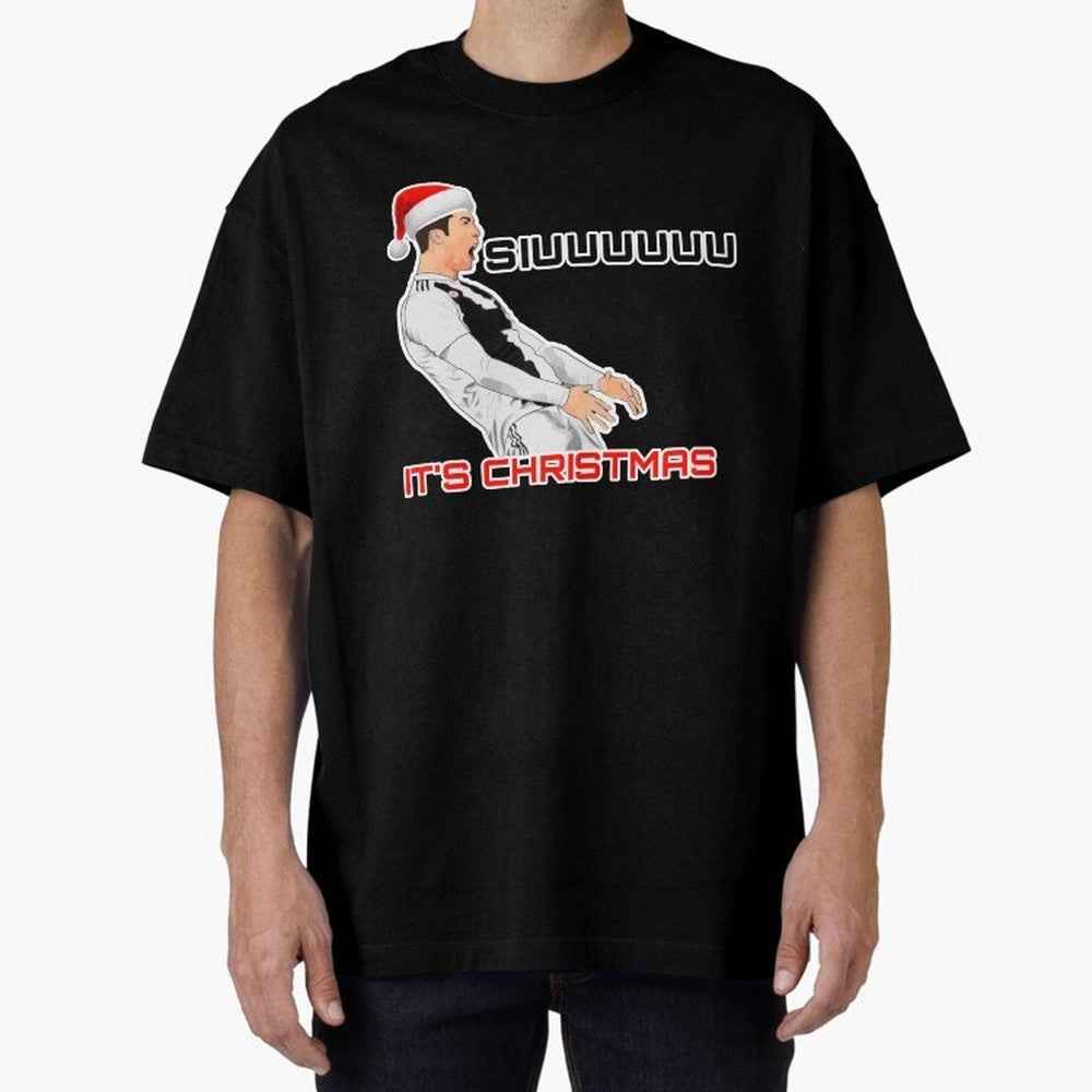 Siuuuuuu CR7 Christmas funny Oversized T-Shirt Join the Global Buzz around FIFA World Cup 2026 USA Canada Mexico for Fans of Cristiano Ronaldo, Haaland and CR7 and Germany, Bringing Football Festival Excitement, Trophy Ambitions, Country Rivalries