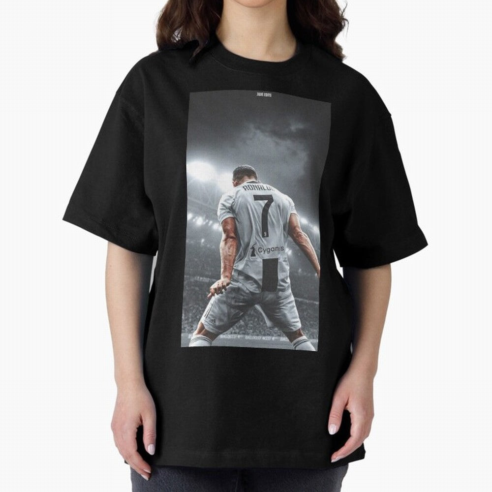 Cristiano Ronaldo Fantastic Oversized T-Shirt Cheer through Every Moment of Global Football Passion for FIFA World Cup 2026, Celebrating Neymar, Haaland and Cristiano Ronaldo, England and Germany, Global Supporter Spirit, Legendary Goals, National