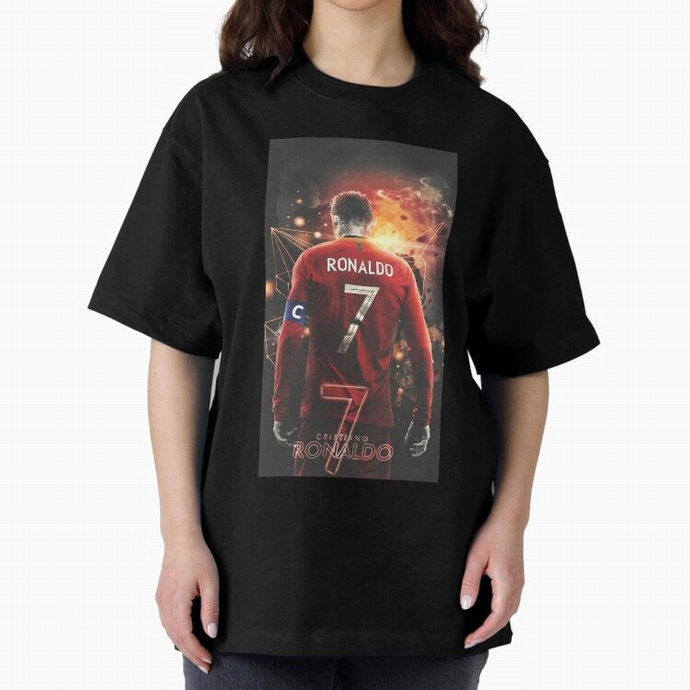 At Back Oversized T-Shirt Bring Supporter Culture to the FIFA World Cup 2026 Journey through Cristiano Ronaldo Highlights, Spain and Netherlands Pride, Stadium Chants, National Pride, Trophy Dreams and Unforgettable Football Memories; Made for Die