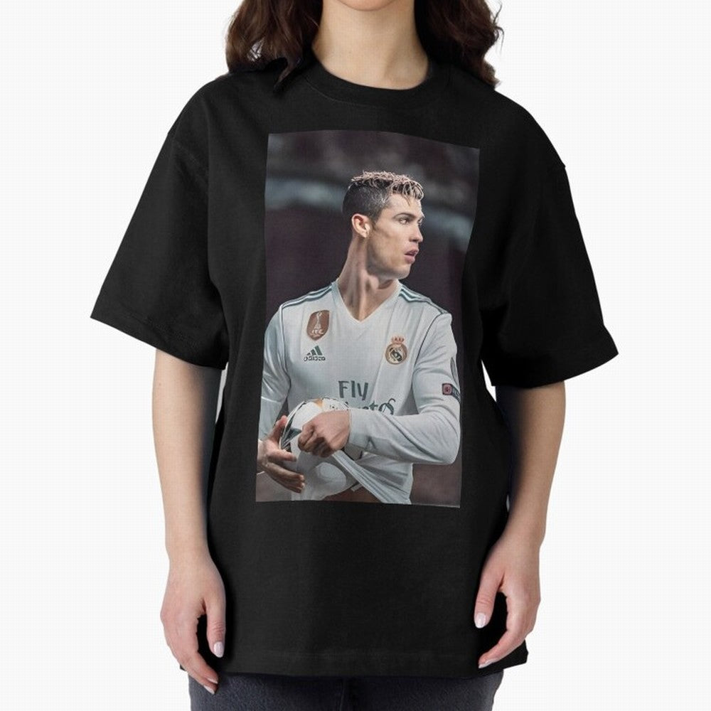 Cr7 Oversized T-Shirt Back Your Heroes with Match Day Hype around FIFA World Cup 2026 USA Canada Mexico, Mbappe, Portugal, Spain and Germany, Global Supporter Spirit, Legendary Goals, National Colors and Tournament Celebration; Great for Watch