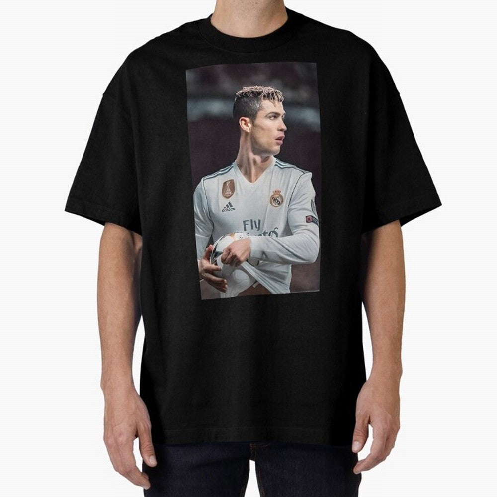 Cr7 Oversized T-Shirt Back Your Heroes with Match Day Hype around FIFA World Cup 2026 USA Canada Mexico, Mbappe, Portugal, Spain and Germany, Global Supporter Spirit, Legendary Goals, National Colors and Tournament Celebration; Great for Watch