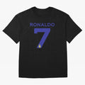 Ronaldo 7 Al-Nassr Football Club - Oversized T-Shirt Cheer through Every Moment of FIFA World Cup 2026 Spirit, Made for England, France and Netherlands, CR7 and Messi, Football Festival Excitement, Trophy Ambitions, Country Rivalries and Star
