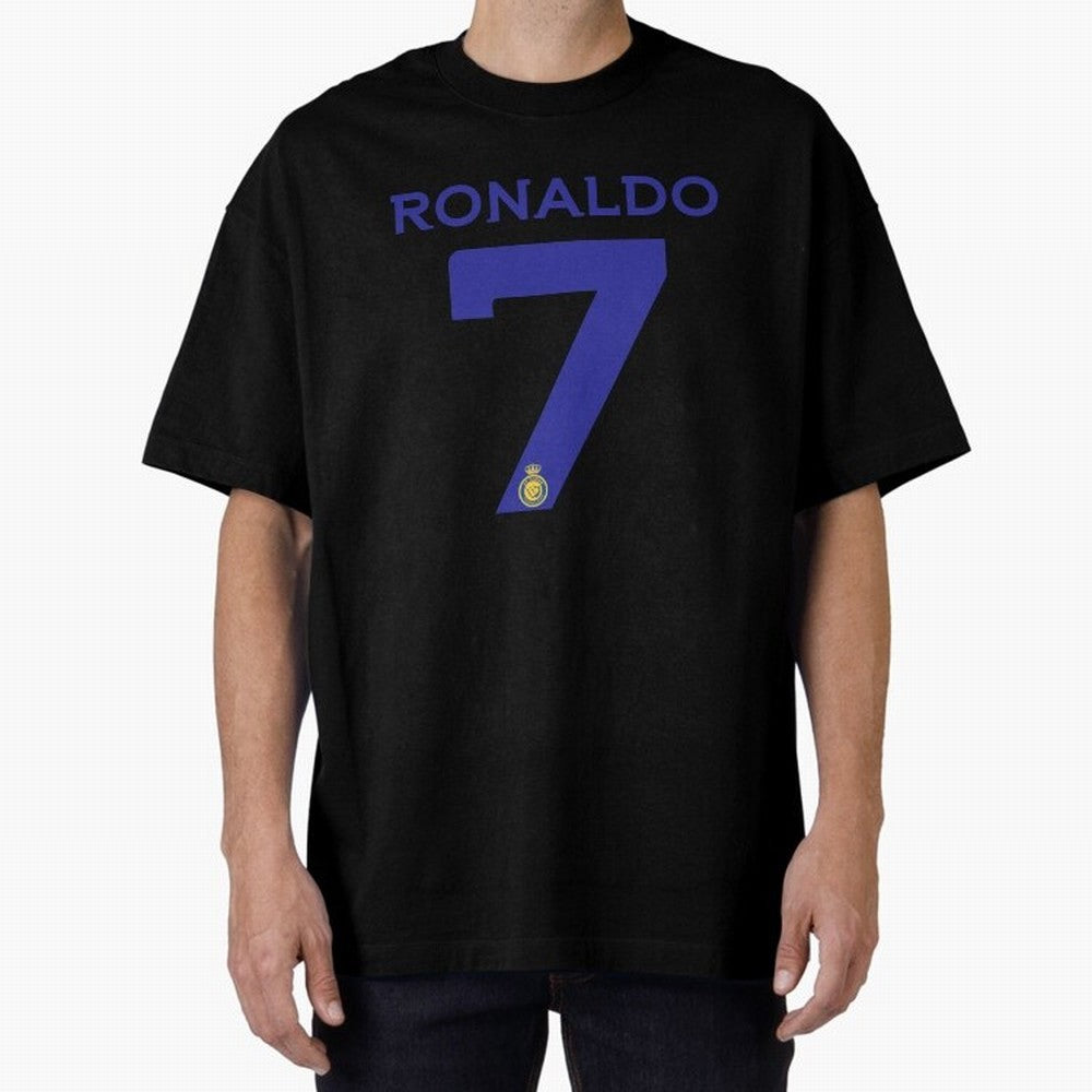 Ronaldo 7 Al-Nassr Football Club - Oversized T-Shirt Turn Every Weekend Toward FIFA World Cup 2026 Group Stage Spirit, Featuring England and Germany, Cristiano Ronaldo, Haaland and CR7, Classic Soccer Heritage, Championship Pressure, Fan Loyalty