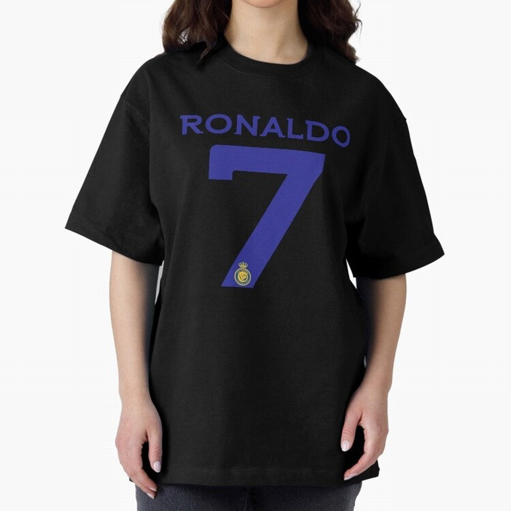 Ronaldo 7 Al-Nassr Football Club - Oversized T-Shirt Turn Every Weekend Toward FIFA World Cup 2026 Group Stage Spirit, Featuring England and Germany, Cristiano Ronaldo, Haaland and CR7, Classic Soccer Heritage, Championship Pressure, Fan Loyalty