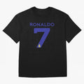 Ronaldo 7 Al-Nassr Football Club - Oversized T-Shirt Turn Every Weekend Toward FIFA World Cup 2026 Group Stage Spirit, Featuring England and Germany, Cristiano Ronaldo, Haaland and CR7, Classic Soccer Heritage, Championship Pressure, Fan Loyalty