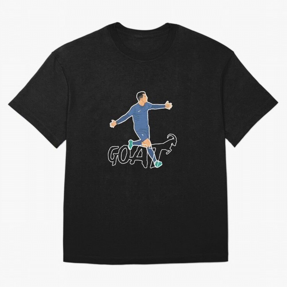 Cristiano Ronaldo - GOAT Oversized T-Shirt Celebrate the Next Chapter of FIFA World Cup 2026 USA Canada Mexico Spirit, Filled with Brazil, Messi, CR7 and Mbappe, Game Day Rituals, Football Legends, Country Pride and the Road to the Final; Made for