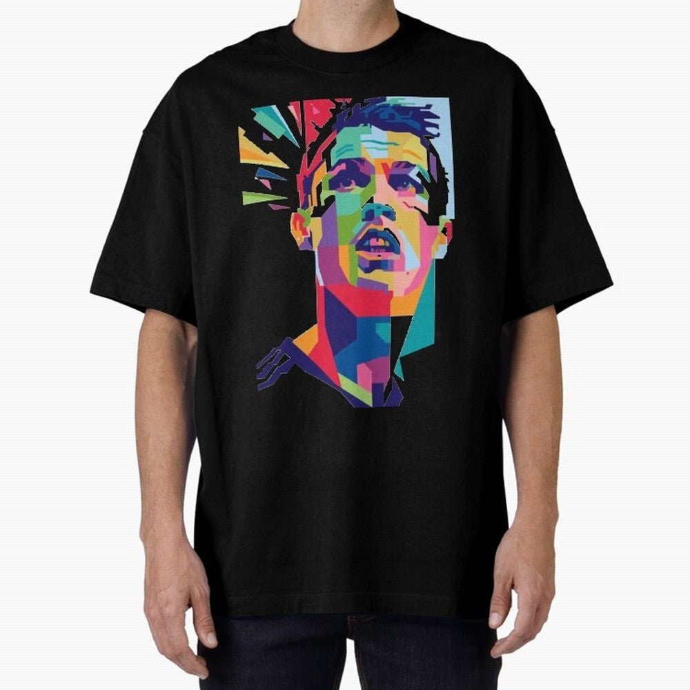 CR7 Sketch Oversized T-Shirt Feel the Heartbeat of FIFA World Cup 2026 USA Canada Mexico Connected to Messi, Germany Energy, Tournament Hype, Historic Matchups, Family Viewing Parties and Global Sports Pride; Ideal for Passionate Fans Who Love