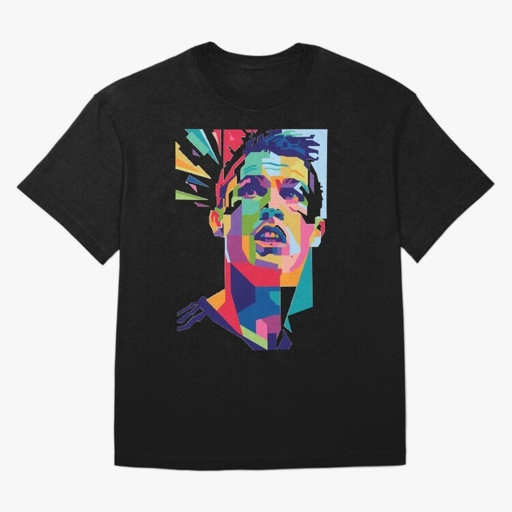CR7 Sketch Oversized T-Shirt Feel the Heartbeat of FIFA World Cup 2026 USA Canada Mexico Connected to Messi, Germany Energy, Tournament Hype, Historic Matchups, Family Viewing Parties and Global Sports Pride; Ideal for Passionate Fans Who Love