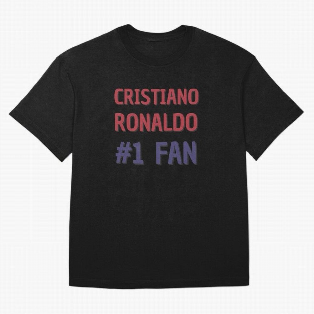 Cristiano Ronaldo - #1 Fan Oversized T-Shirt Live the Energy of FIFA World Cup 2026 Spirit, Celebrating Spain and Netherlands, Cristiano Ronaldo, Championship Spirit, Famous Goals, Roaring Crowds and International Football Unity; Perfect for Fans,