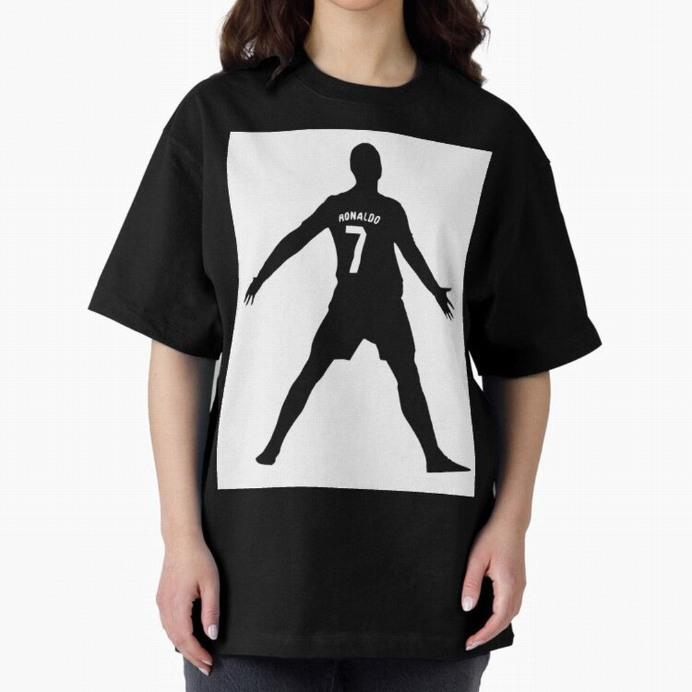 Cristiano Ronaldo #7108 Oversized T-Shirt Bring Home FIFA World Cup 2026 Group Stage for Fans of Messi and France, Bringing Game Day Rituals, Football Legends, Country Pride and the Road to the Final; Ideal for Fans Who Follow Messi, Cristiano