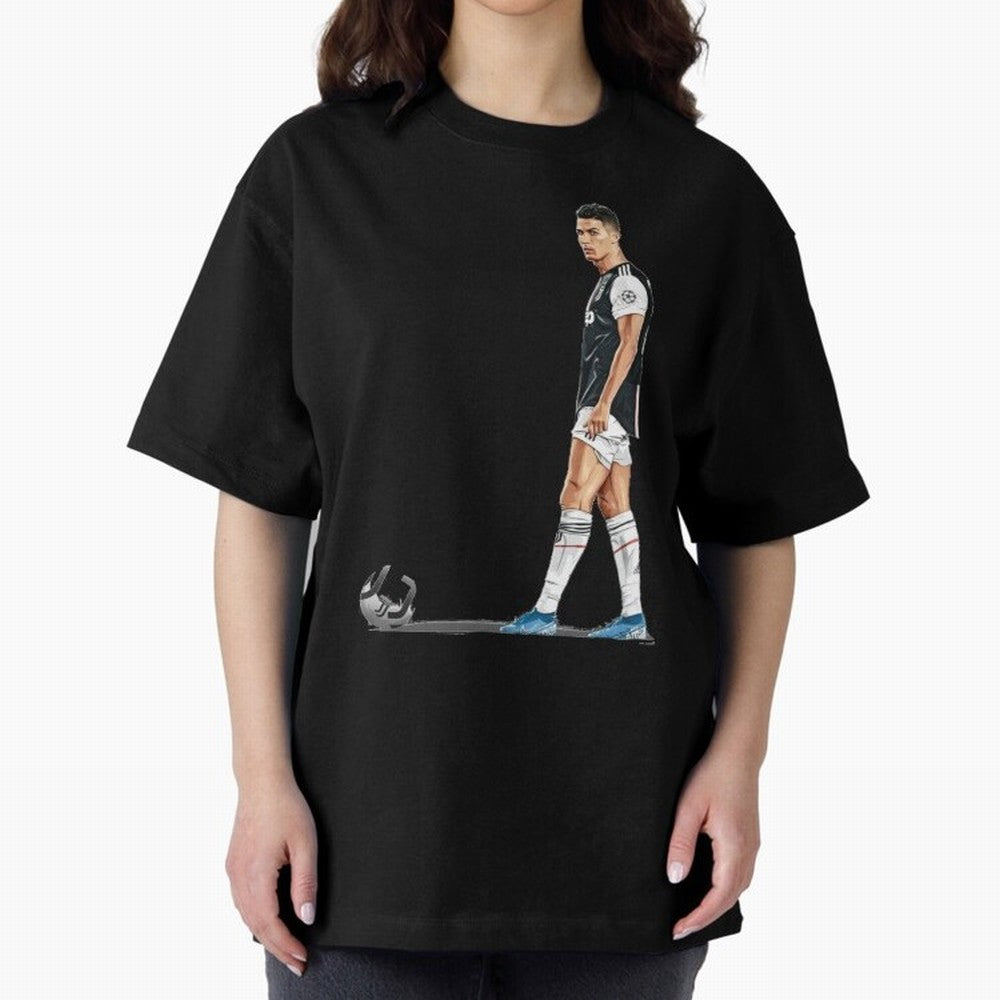 Ronaldo Watercolor Oversized T-Shirt Bring Bold Fan Energy to Match Day Hype around FIFA World Cup 2026 USA Canada Mexico, Cristiano Ronaldo, Haaland and CR7, England, France and Netherlands, Football History, Final Match Energy, Crowd Noise and