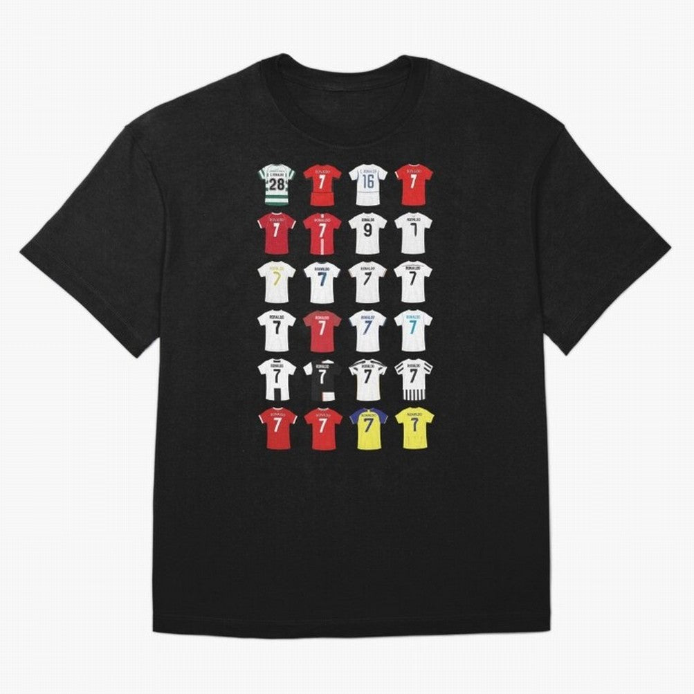 Cristiano Ronaldo Football Oversized T-Shirt Celebrate Soccer Greatness during FIFA World Cup 2026 Featuring Neymar, Brazil, Portugal and Argentina Energy, Global Supporter Spirit, Legendary Goals, National Colors and Tournament Celebration; Made