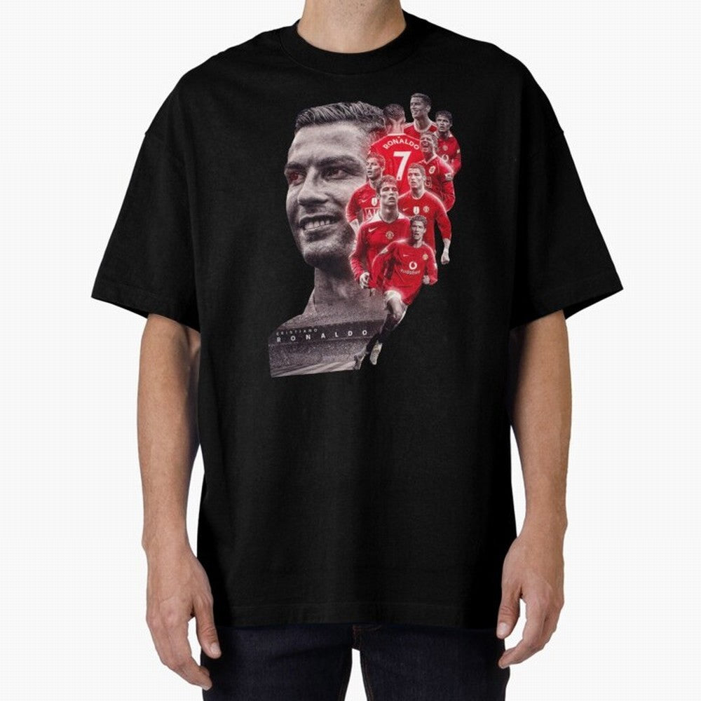 ronaldo Oversized T-Shirt Mark Global Football Passion for FIFA World Cup 2026 USA Canada Mexico, Inspired by Messi, Neymar and Mbappe, Germany, Stadium Chants, National Pride, Trophy Dreams and Unforgettable Football Memories; Perfect for