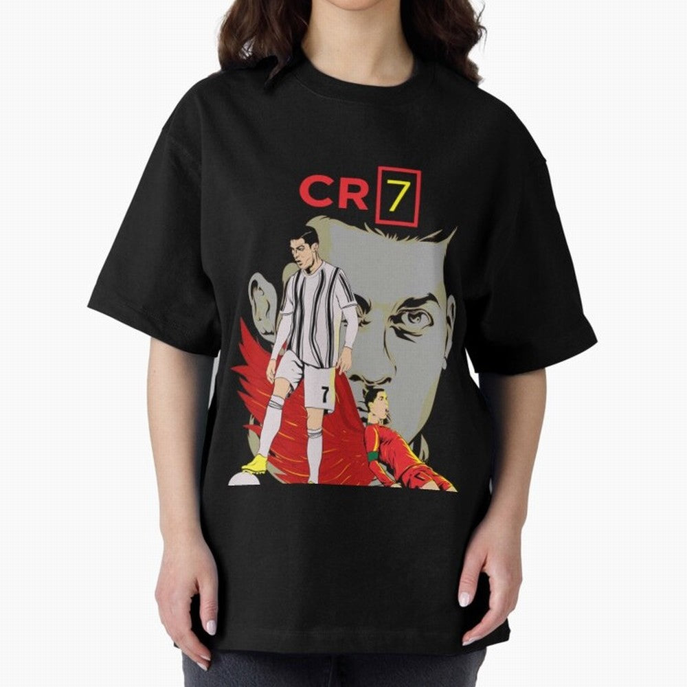 Cristiano Ronaldo Cristiano Ronaldo cr7 Oversized T-Shirt Represent the FIFA World Cup 2026 Journey through Messi and Cristiano Ronaldo Highlights, England, France and Netherlands Pride, Global Supporter Spirit, Legendary Goals, National Colors and