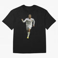 Cristiano Cool Sticker Oversized T-Shirt Bring Retro Soccer Energy to Match Day Hype around FIFA World Cup 2026 Group Stage, Haaland and Mbappe, Argentina, France and Brazil, Championship Spirit, Famous Goals, Roaring Crowds and International