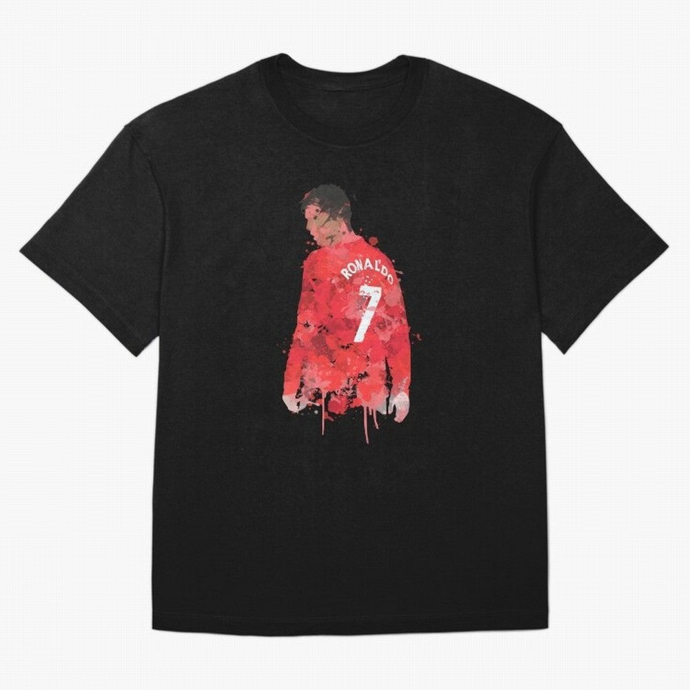Cristiano Ronaldo - Manchester United Legend Art Oversized T-Shirt Celebrate the Biggest Stage of Match Day Hype around FIFA World Cup 2026 USA Canada Mexico, Messi, Neymar and Mbappe, England, Football Passion, Legendary Performances, Festival