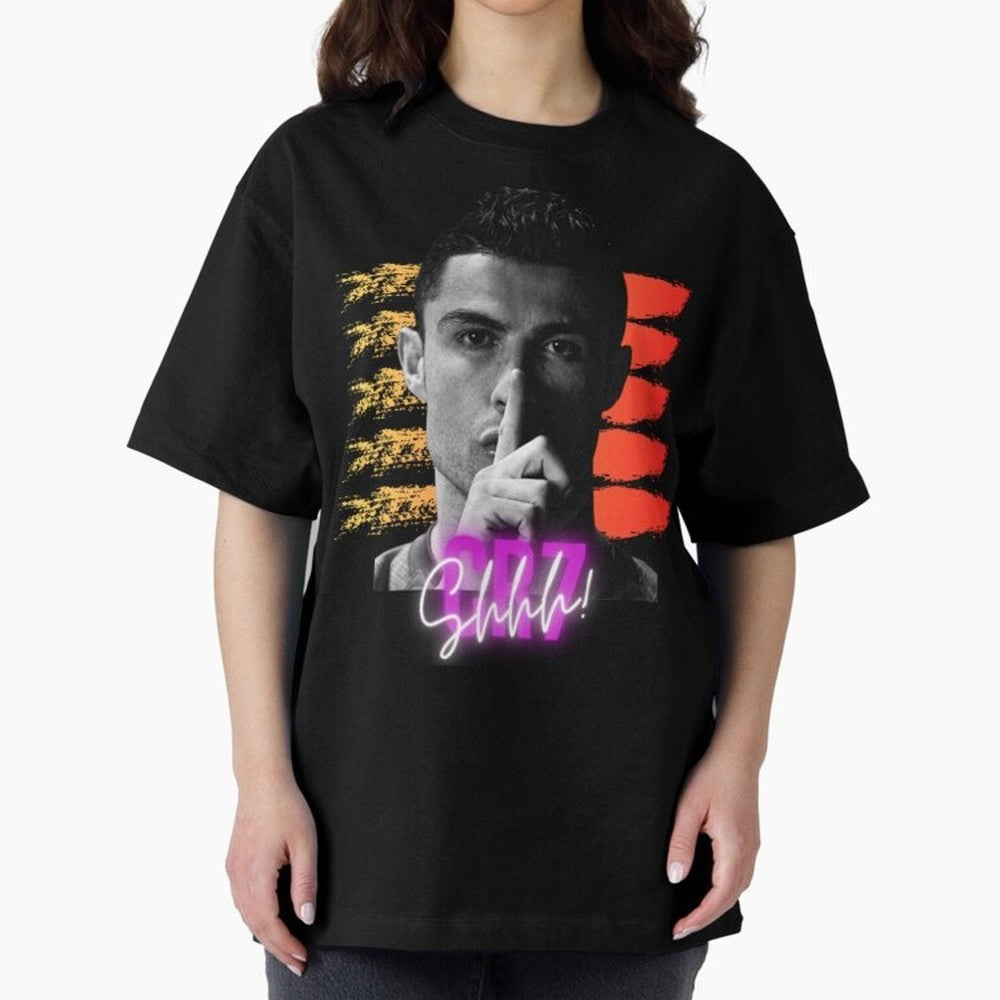 Cristiano Ronaldo cr7 Oversized T-Shirt Share FIFA World Cup 2026 Driven by Mbappe, France Energy, Vintage Soccer Flavor, Modern Football Stars, National Flags and Final Night Emotion; Ideal for Fans Who Follow Messi, Cristiano Ronaldo, CR7,