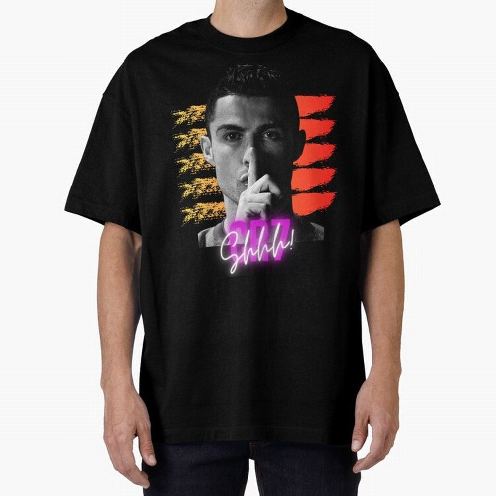 Cristiano Ronaldo cr7 Oversized T-Shirt Share FIFA World Cup 2026 Driven by Mbappe, France Energy, Vintage Soccer Flavor, Modern Football Stars, National Flags and Final Night Emotion; Ideal for Fans Who Follow Messi, Cristiano Ronaldo, CR7,