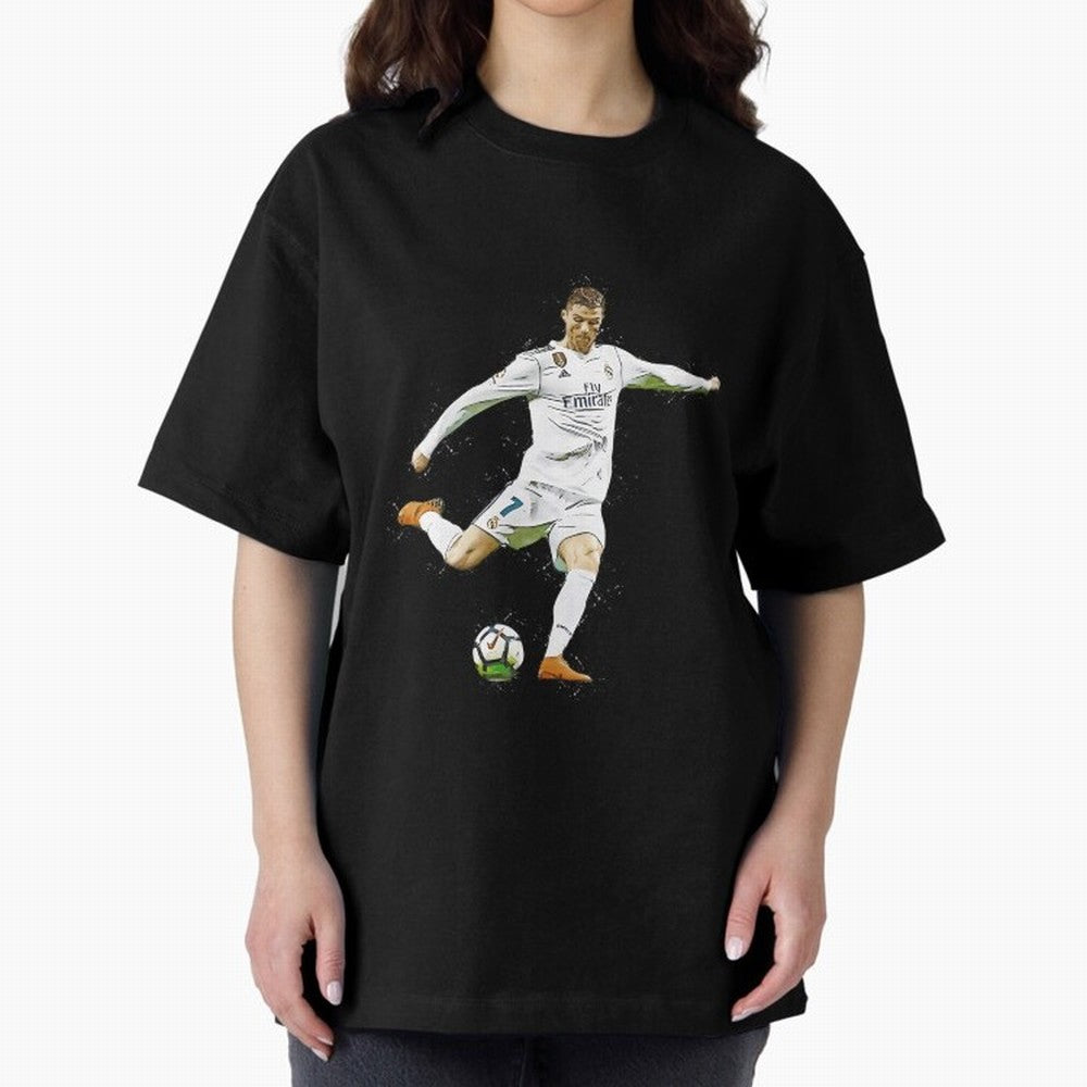 Cristiano Ronaldo Celebration Oversized T-Shirt Remember Iconic Moments from the FIFA World Cup 2026 Group Stage Journey through Haaland Highlights, Portugal, Spain and Germany Pride, Soccer Culture, Superstar Moments, National Team Dreams and