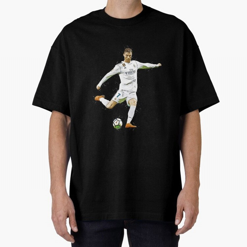 Cristiano Ronaldo Celebration Oversized T-Shirt Remember Iconic Moments from the FIFA World Cup 2026 Group Stage Journey through Haaland Highlights, Portugal, Spain and Germany Pride, Soccer Culture, Superstar Moments, National Team Dreams and