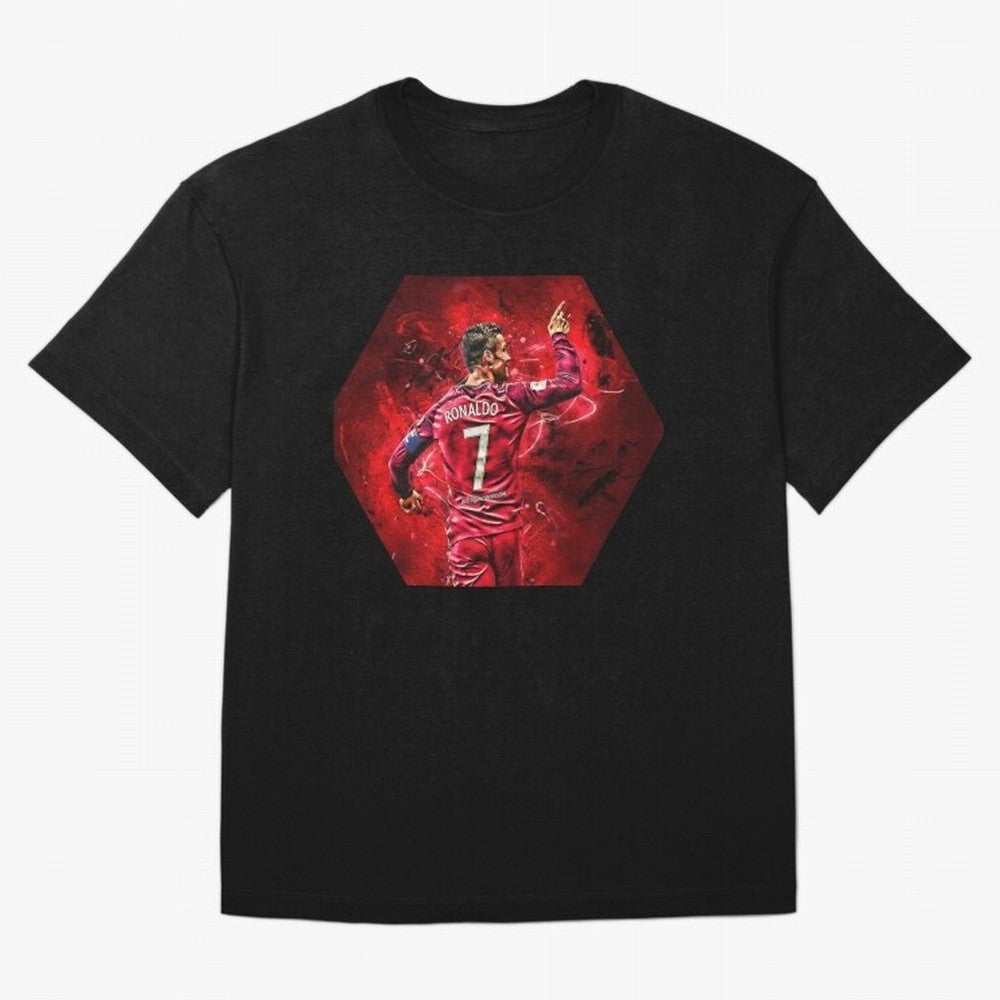 CR7 Art Oversized T-Shirt Cheer through Every Moment of FIFA World Cup 2026 USA Canada Mexico with Cristiano Ronaldo, England, France and Netherlands Energy, Stadium Chants, National Pride, Trophy Dreams and Unforgettable Football Memories; Ideal