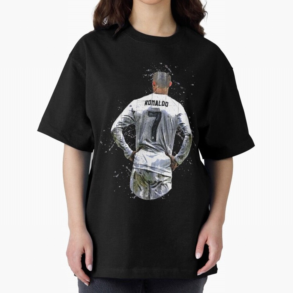 Cristiano Ronaldo Cristiano Ronaldo cr7 Oversized T-Shirt Show Your Tournament Heart for FIFA World Cup 2026 Group Stage for Fans of Mbappe and Neymar and Argentina, Bringing Fan Favorite Moments, National Team Passion, Big Match Drama and Soccer