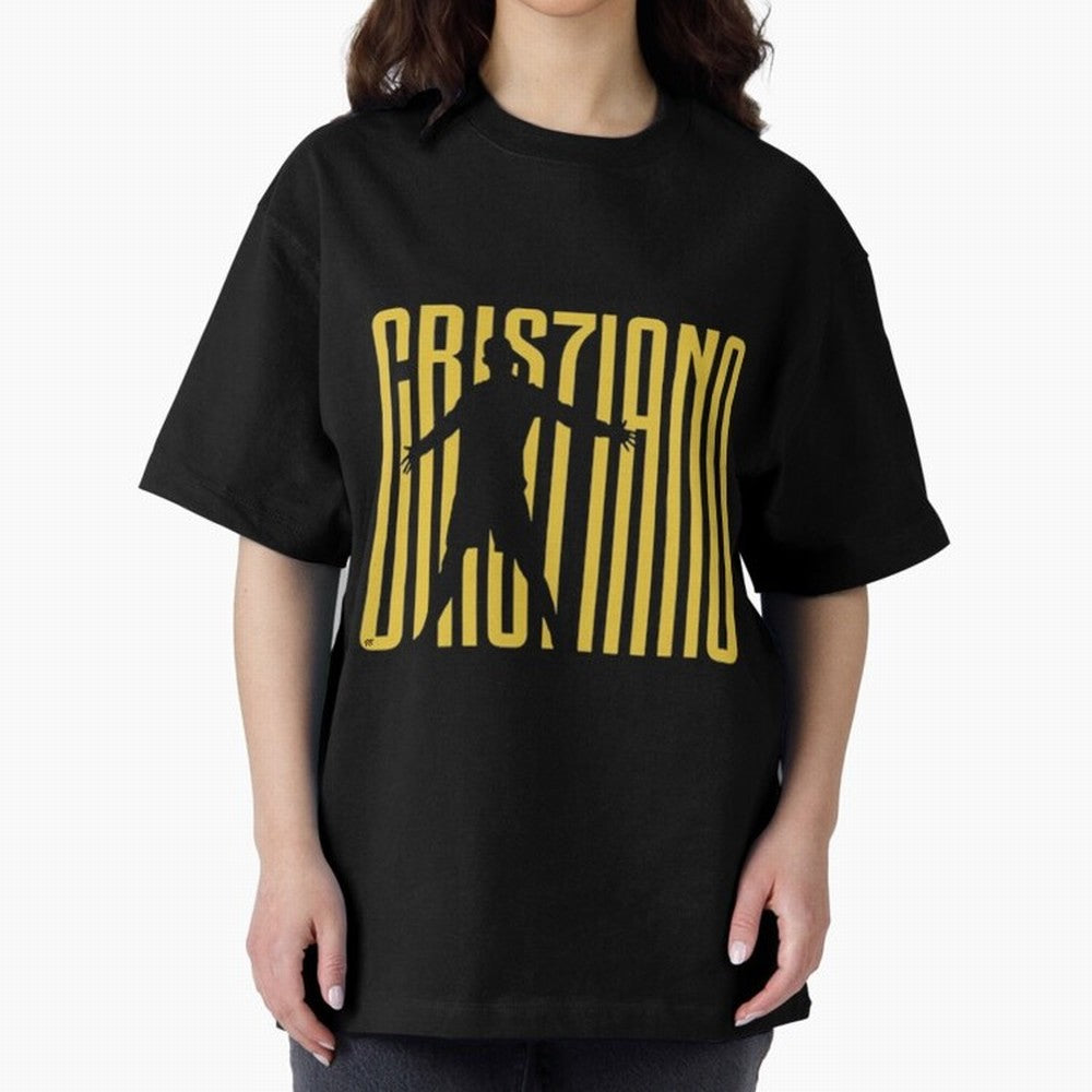 Cristiano Ronaldo Oversized T-Shirt Celebrate Fan Culture around Global Football Passion for FIFA World Cup 2026 Group Stage, Filled with Messi, CR7 and Mbappe, Argentina and Brazil, Champion Mindset, Group Stage Buzz, Knockout Tension and