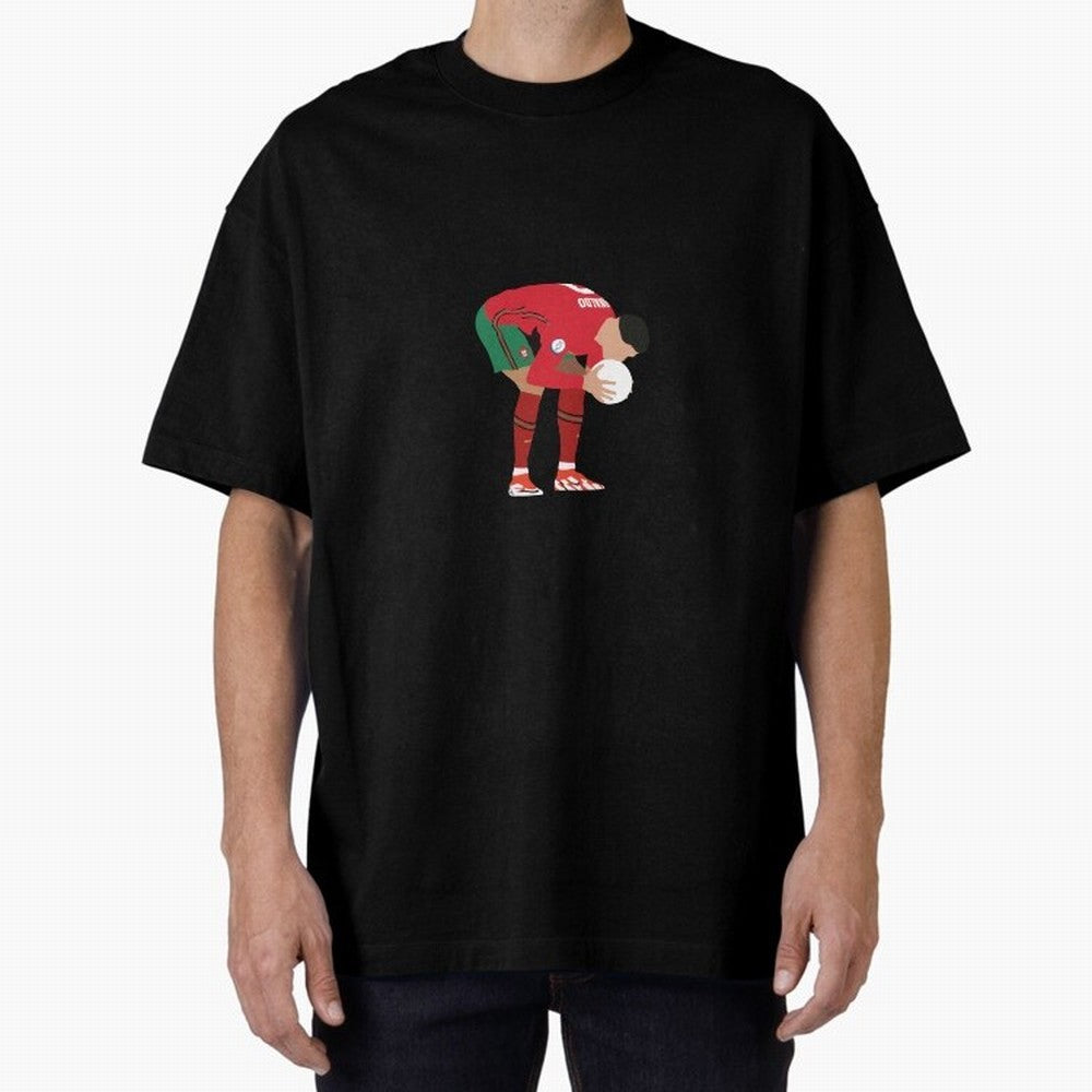 cristiano ronaldo ball kiss Oversized T-Shirt Back Your Heroes with the FIFA World Cup 2026 Journey through CR7 Highlights, Brazil, Portugal and Argentina Pride, Global Supporter Spirit, Legendary Goals, National Colors and Tournament Celebration;