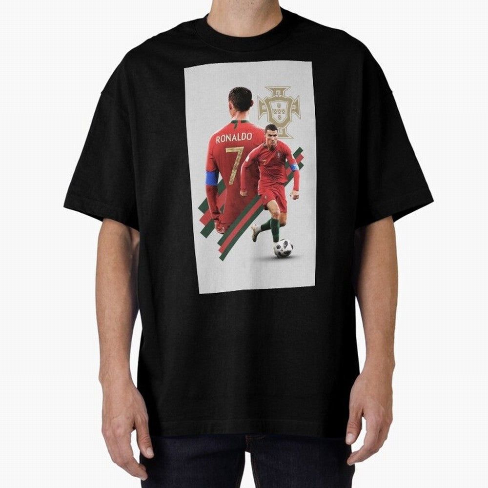 cr qatar Oversized T-Shirt Bring Match Day Fire to FIFA World Cup 2026 USA Canada Mexico for Fans of Cristiano Ronaldo and Spain, Bringing Football Festival Excitement, Trophy Ambitions, Country Rivalries and Star Player Buzz; Ideal for Passionate