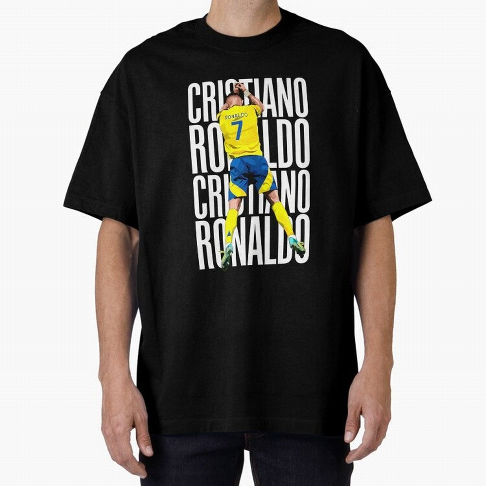Cristiano Ronaldo Siuuuu Celebration Oversized T-Shirt Remember Iconic Moments from FIFA World Cup 2026 for Fans of Neymar, Haaland and Cristiano Ronaldo and Germany, Bringing Football Passion, Legendary Performances, Festival Vibes and Supporter