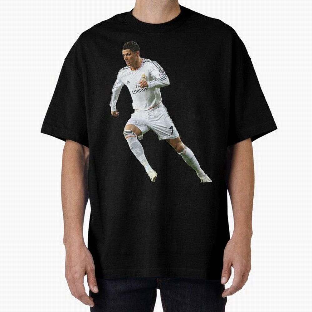 Cristiano Ronaldo Oversized T-Shirt Fuel Match Day Hype around FIFA World Cup 2026, Neymar, England, France and Netherlands, Tournament Hype, Historic Matchups, Family Viewing Parties and Global Sports Pride; Ideal for Football Dads, Football Moms,
