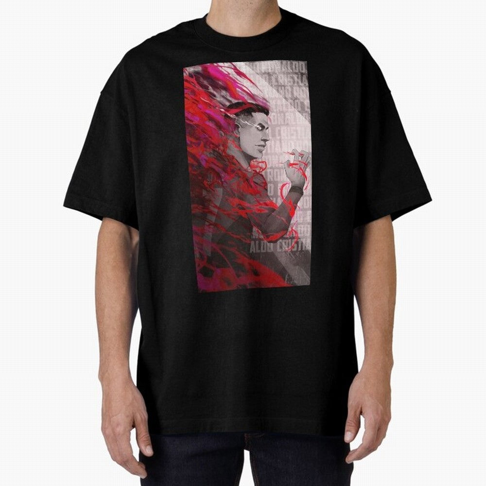 Cristiano Ronaldo x Blue Lock Oversized T-Shirt Make Your Look Match Global Football Passion for FIFA World Cup 2026 USA Canada Mexico, Made for Messi and Cristiano Ronaldo, England, Champion Mindset, Group Stage Buzz, Knockout Tension and
