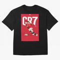 Cr7 Oversized T-Shirt Share FIFA World Cup 2026 USA Canada Mexico Filled with Haaland and Mbappe, England, France and Netherlands Energy, Championship Spirit, Famous Goals, Roaring Crowds and International Football Unity; Ideal for Passionate Fans