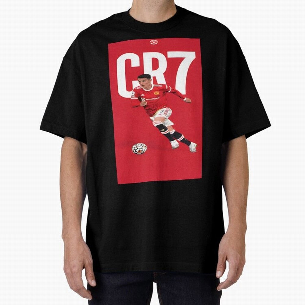 Cr7 Oversized T-Shirt Share FIFA World Cup 2026 USA Canada Mexico Filled with Haaland and Mbappe, England, France and Netherlands Energy, Championship Spirit, Famous Goals, Roaring Crowds and International Football Unity; Ideal for Passionate Fans