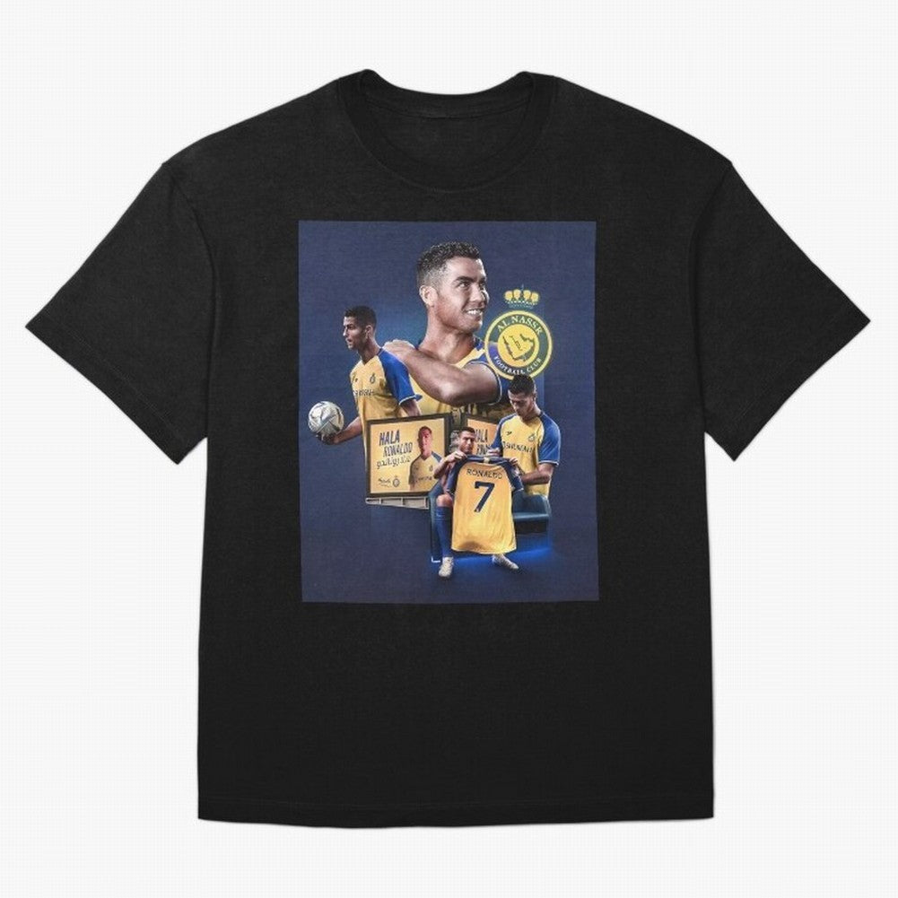 Art Cristiano Ronaldo Wallpaper Oversized T-Shirt Follow Every Goal of FIFA World Cup 2026 Highlighting Cristiano Ronaldo, Haaland and CR7, Argentina Energy, Worldwide Fan Energy, Dramatic Goals, Stadium Lights and Championship Celebrations;