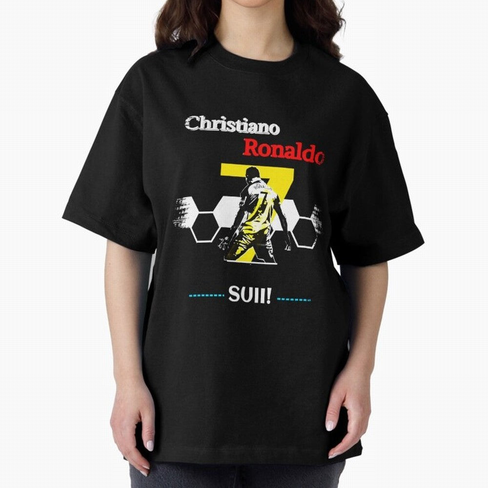 Cristiano Ronaldo Cr7 Oversized T-Shirt Bring Stadium Energy to FIFA World Cup 2026 Group Stage Spirit, with France, Neymar, Classic Soccer Heritage, Championship Pressure, Fan Loyalty and International Pride; Created for Match Day Parties, Soccer