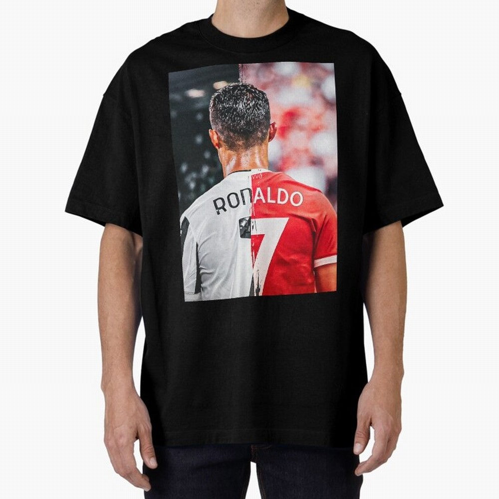 Cristiano Ronaldo , Manchester Star , Football Poster 2122 Star Oversized T-Shirt Celebrate the Stars of FIFA World Cup 2026 USA Canada Mexico Spirit, Made for Portugal, Spain and Germany, Neymar, Stadium Memories, Football Loyalty, International