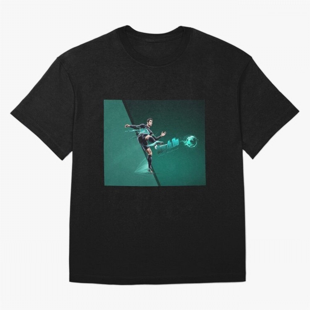 Cristiano Ronaldo #442 Oversized T-Shirt Make Memories around Global Football Passion for FIFA World Cup 2026 Group Stage, Celebrating Messi, CR7 and Mbappe, Spain and Netherlands, Football Passion, Legendary Performances, Festival Vibes and
