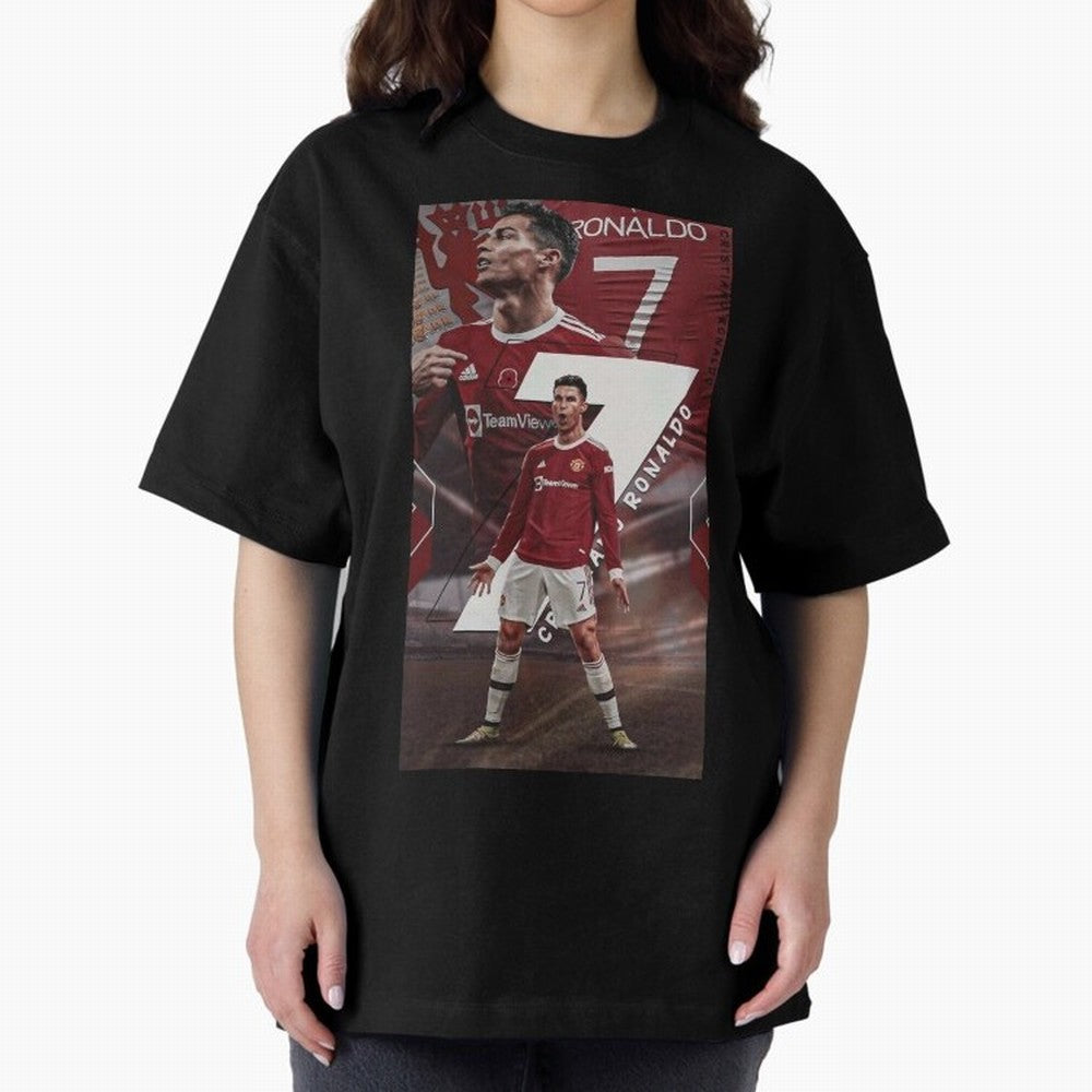Cristiano Ronaldo Oversized T-Shirt Carry the Dream of FIFA World Cup 2026 Celebrating Mbappe, England and Germany Energy, Supporter Pride, Iconic Celebrations, Legendary Names and Global Match Day Energy; Great for Supporters Who Love Legendary
