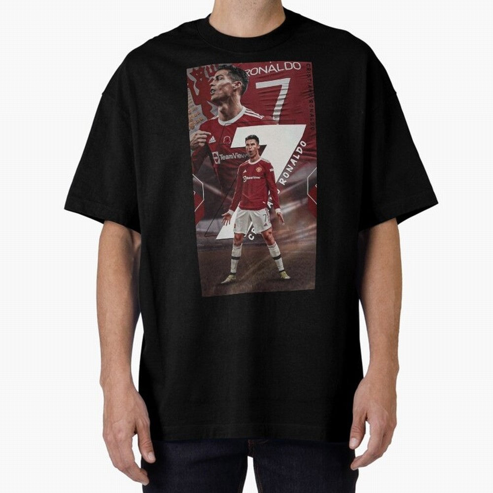 Cristiano Ronaldo Oversized T-Shirt Carry the Dream of FIFA World Cup 2026 Celebrating Mbappe, England and Germany Energy, Supporter Pride, Iconic Celebrations, Legendary Names and Global Match Day Energy; Great for Supporters Who Love Legendary
