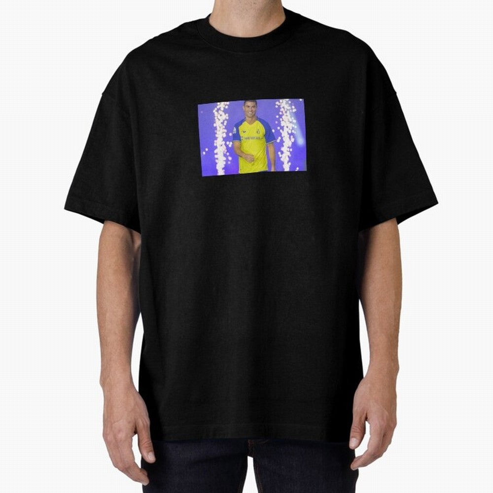 CRISTIANO RONALDO AL NASSR Oversized T-Shirt Show Your Stadium Side during FIFA World Cup 2026 Featuring Messi, Neymar and Mbappe, Argentina and Brazil Energy, Classic Soccer Heritage, Championship Pressure, Fan Loyalty and International Pride;