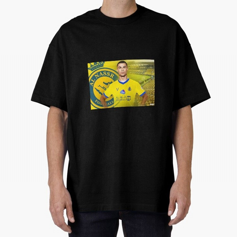 AL NASSR CRISTIANO RONALDO Oversized T-Shirt Make Memories around FIFA World Cup 2026 USA Canada Mexico Spirit, Filled with France, Mbappe and Neymar, Football Festival Excitement, Trophy Ambitions, Country Rivalries and Star Player Buzz; Created