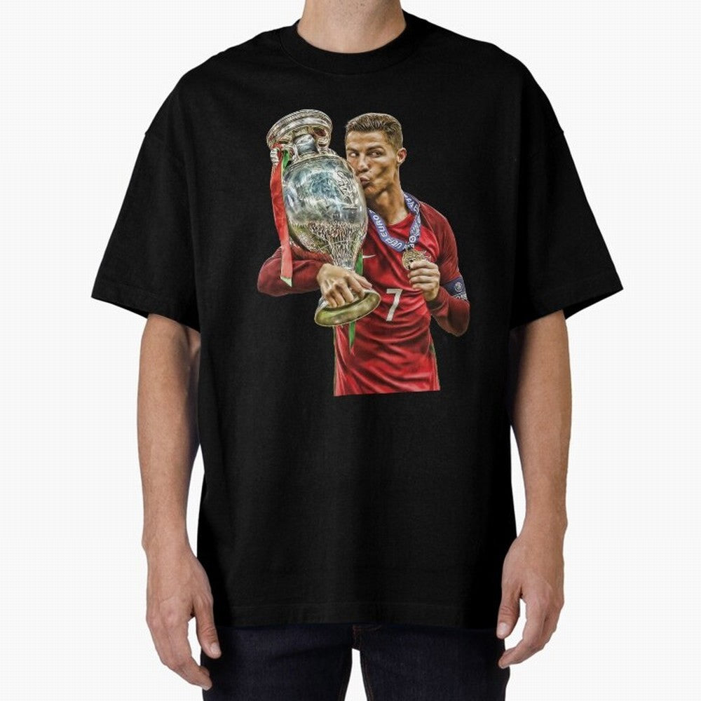Ronaldo The Lagend Oversized T-Shirt Bring World Football Passion into FIFA World Cup 2026 USA Canada Mexico Featuring Haaland and Mbappe, Spain Energy, Championship Spirit, Famous Goals, Roaring Crowds and International Football Unity; Created for