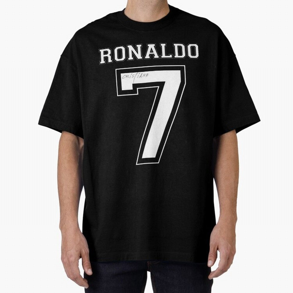 cristiano ronaldo Oversized T-Shirt Celebrate the Stars of FIFA World Cup 2026 Spirit, Built around Spain and Netherlands, Mbappe, Sports Nostalgia, International Competition, Famous Players and Unforgettable Victories; Great for Supporters Who